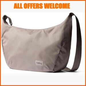 Nylon Shoulder Bag with Adjustable Strap and 7 Pockets